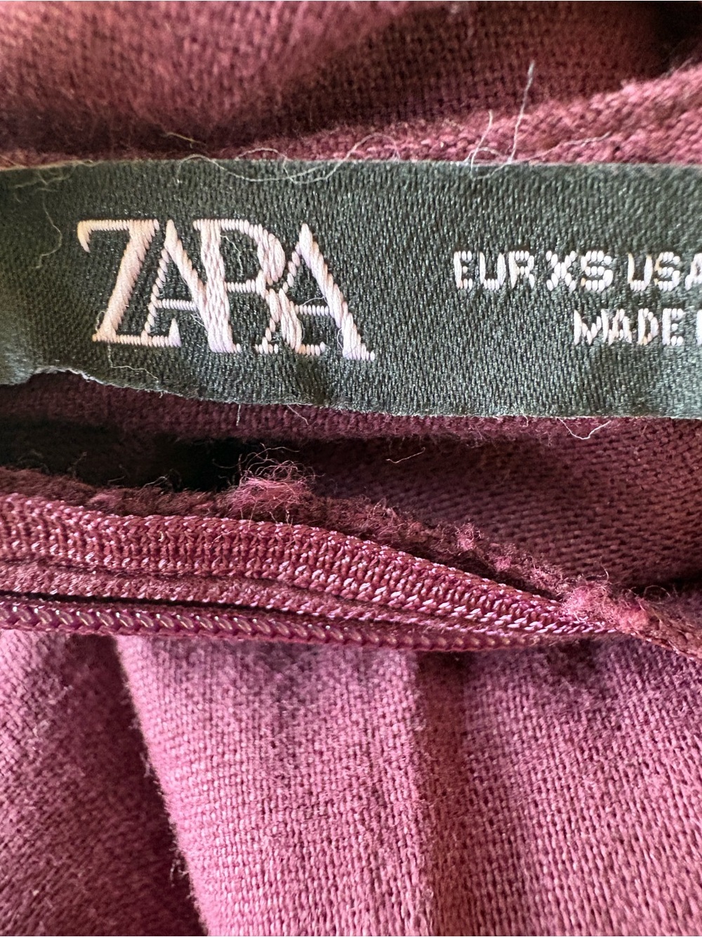 Zara Plum Button-Front Spaghetti Strap Midi Dress - Picture 2 of 6
